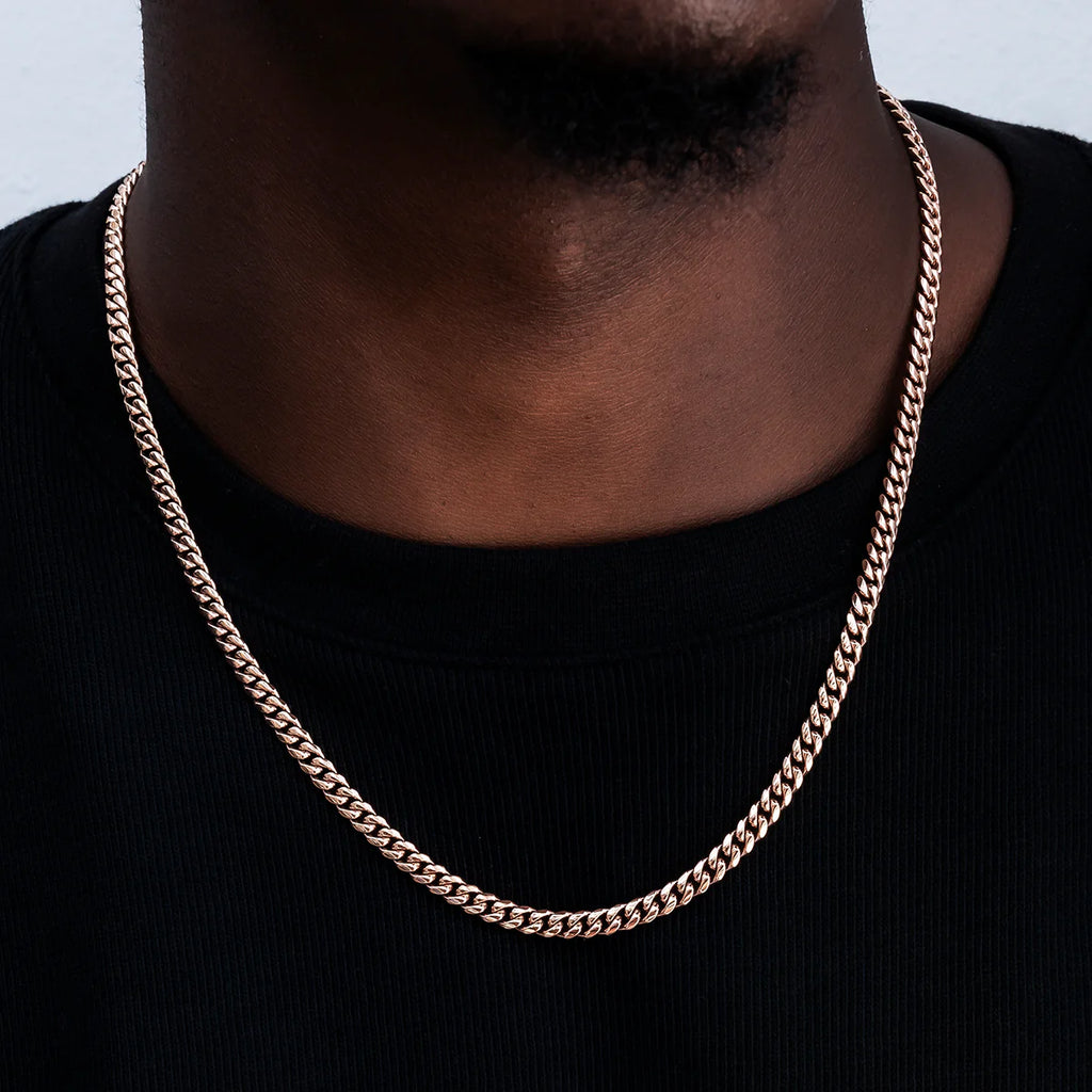 Cuban Link Chain in Yellow Gold - 5mm