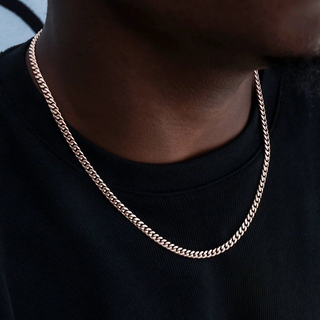 Cuban Link Chain in Yellow Gold - 5mm