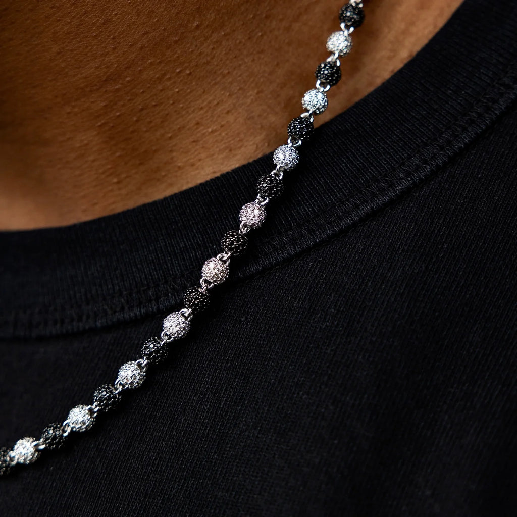 Two-Tone Iced Ball Chain