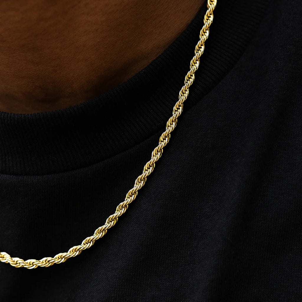 Mamba Chain in Yellow Gold - 4mm