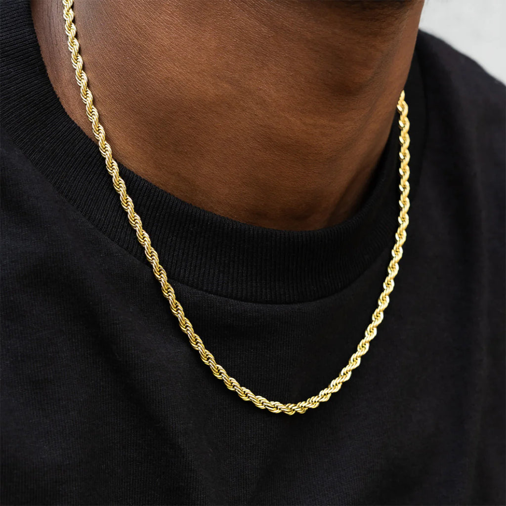 Mamba Chain in Yellow Gold - 4mm