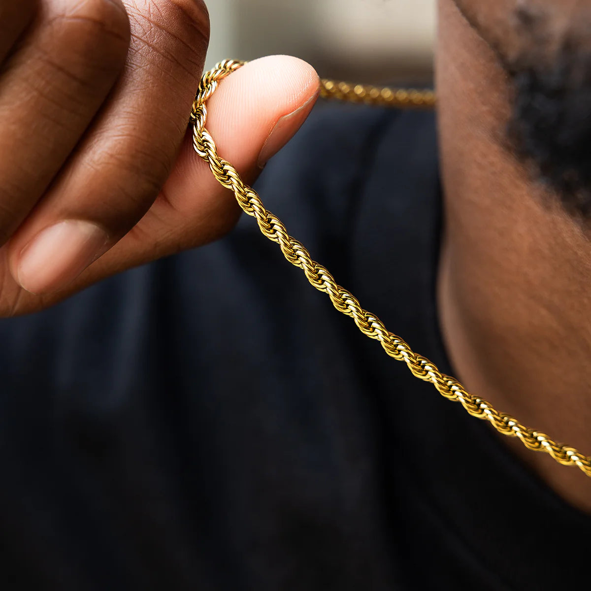 Mamba Chain in Yellow Gold - 4mm