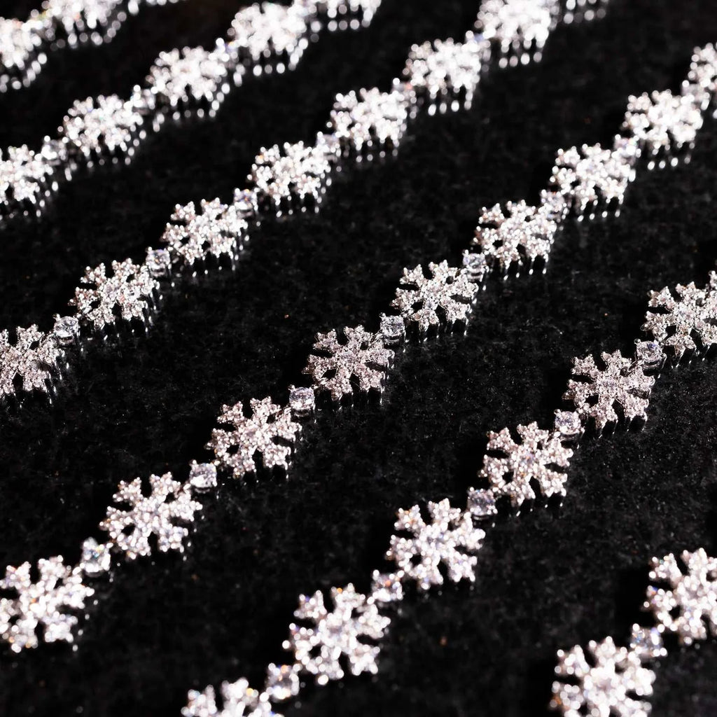 Fivio Snowflake Bracelet - White Gold