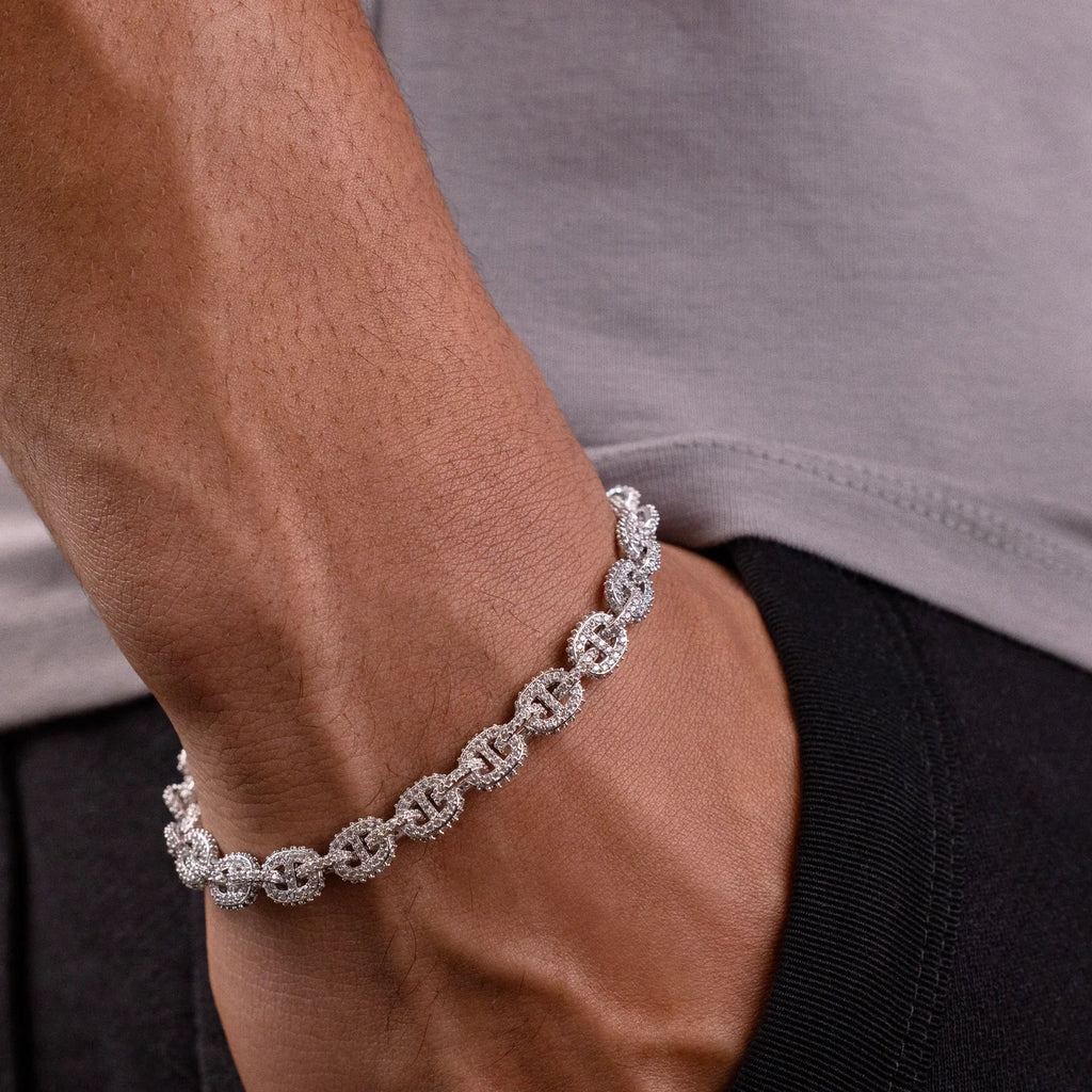 Micro Valentina Bracelet in White Gold