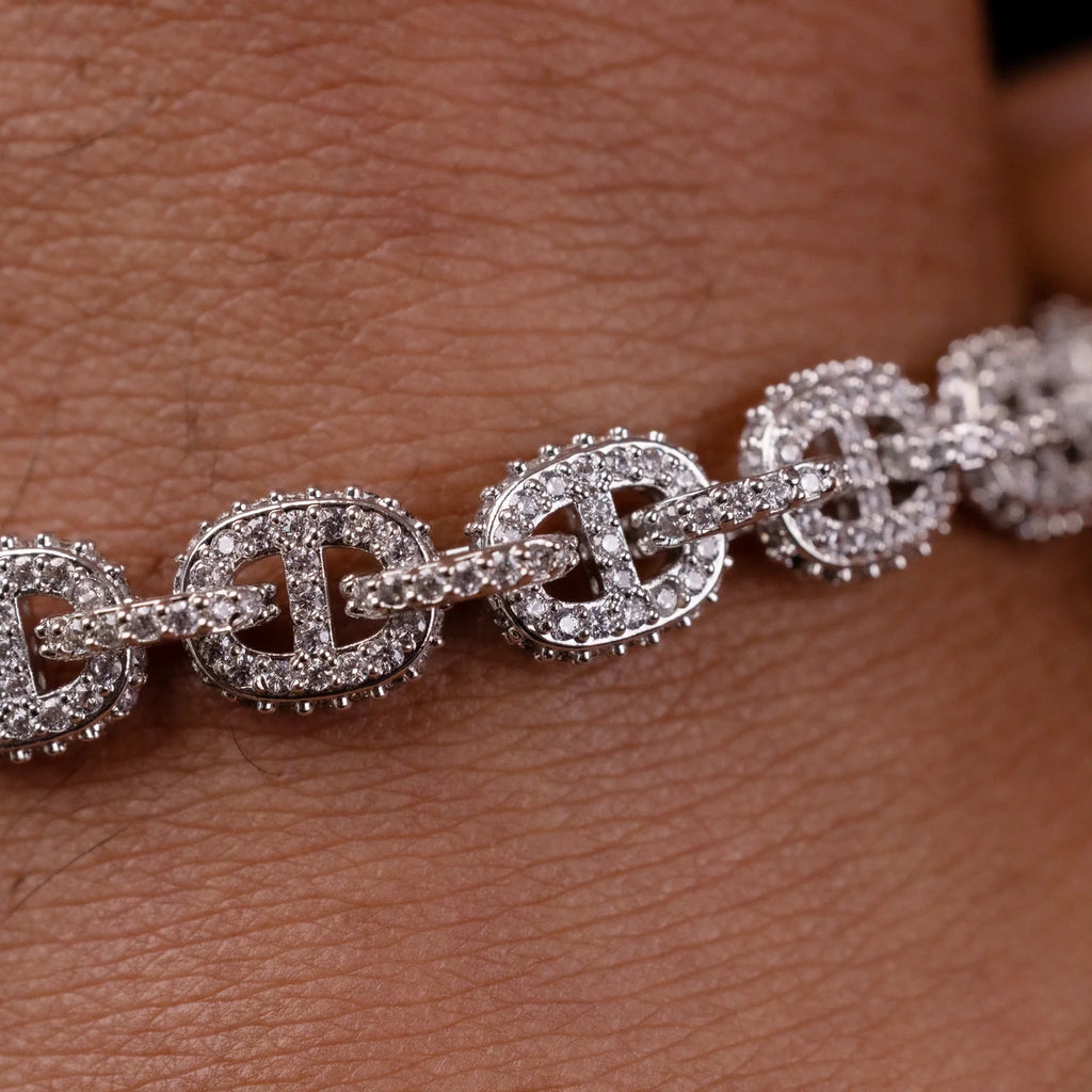 Micro Valentina Bracelet in White Gold