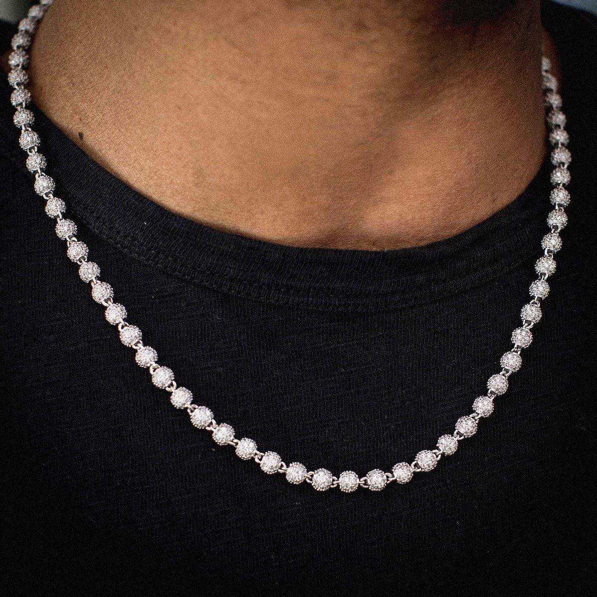 Two-Tone Iced Ball Chain
