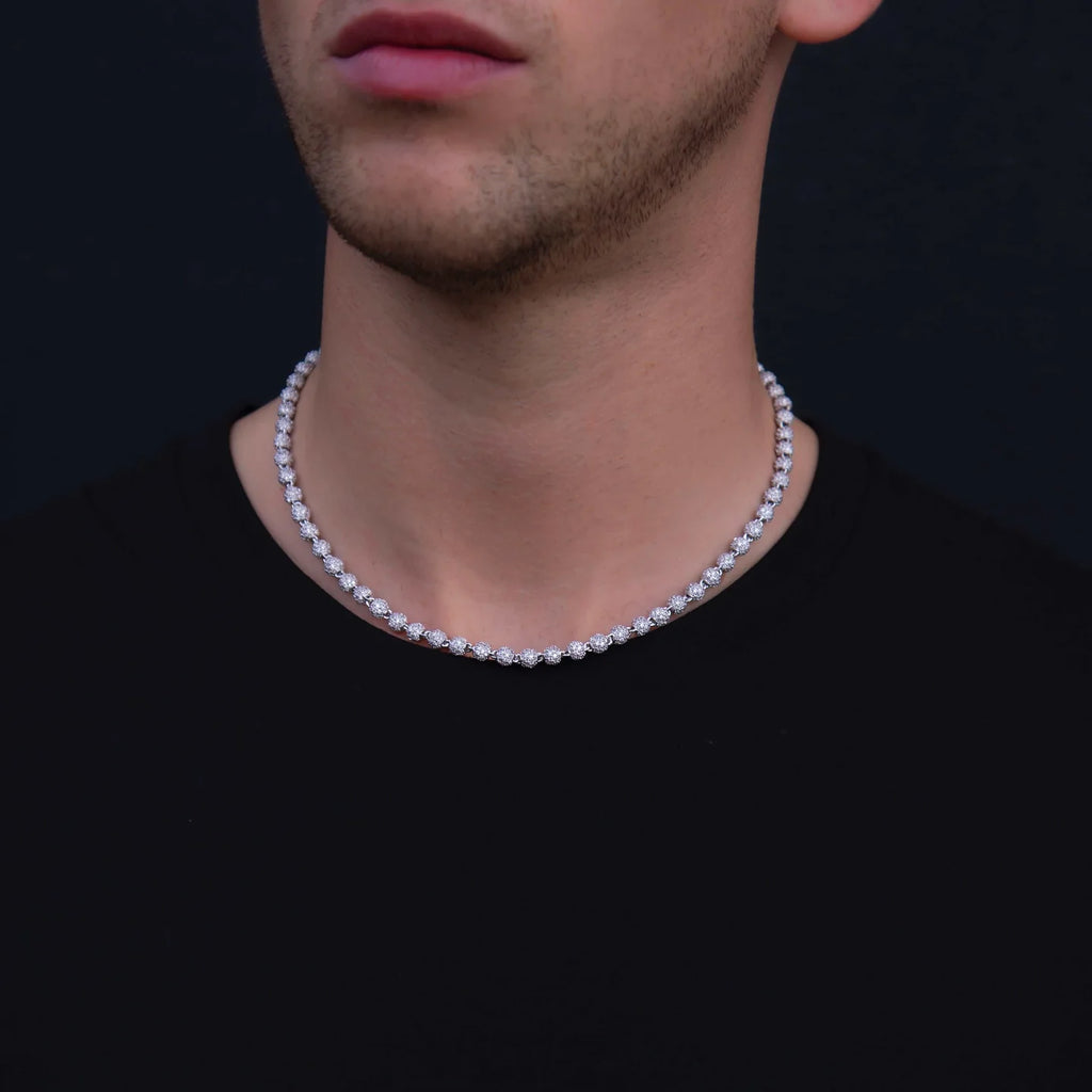 Two-Tone Iced Ball Chain