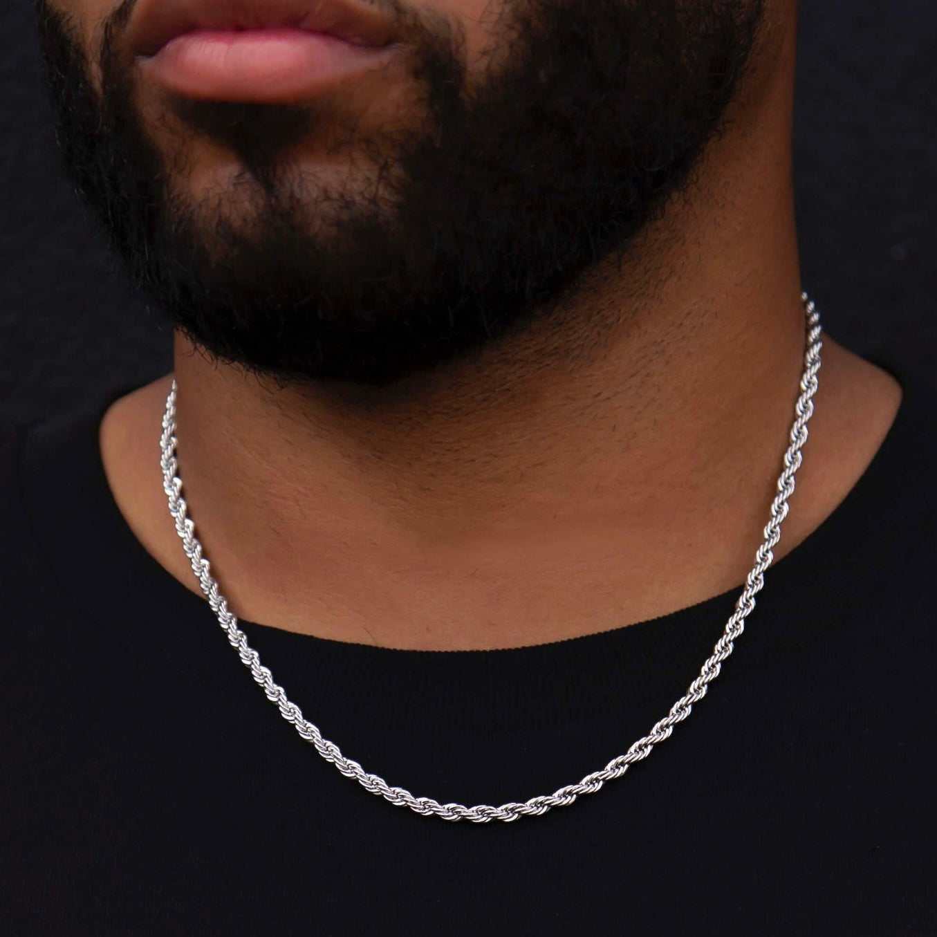 Mamba Chain in White Gold - 4mm